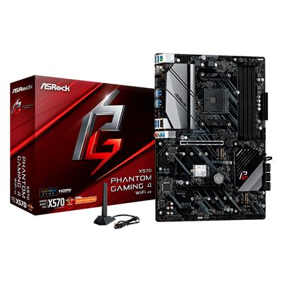 Motherboard ASRock X570 Phantom Gaming 4 Wi-Fi AMD Socket AM4 DDR4